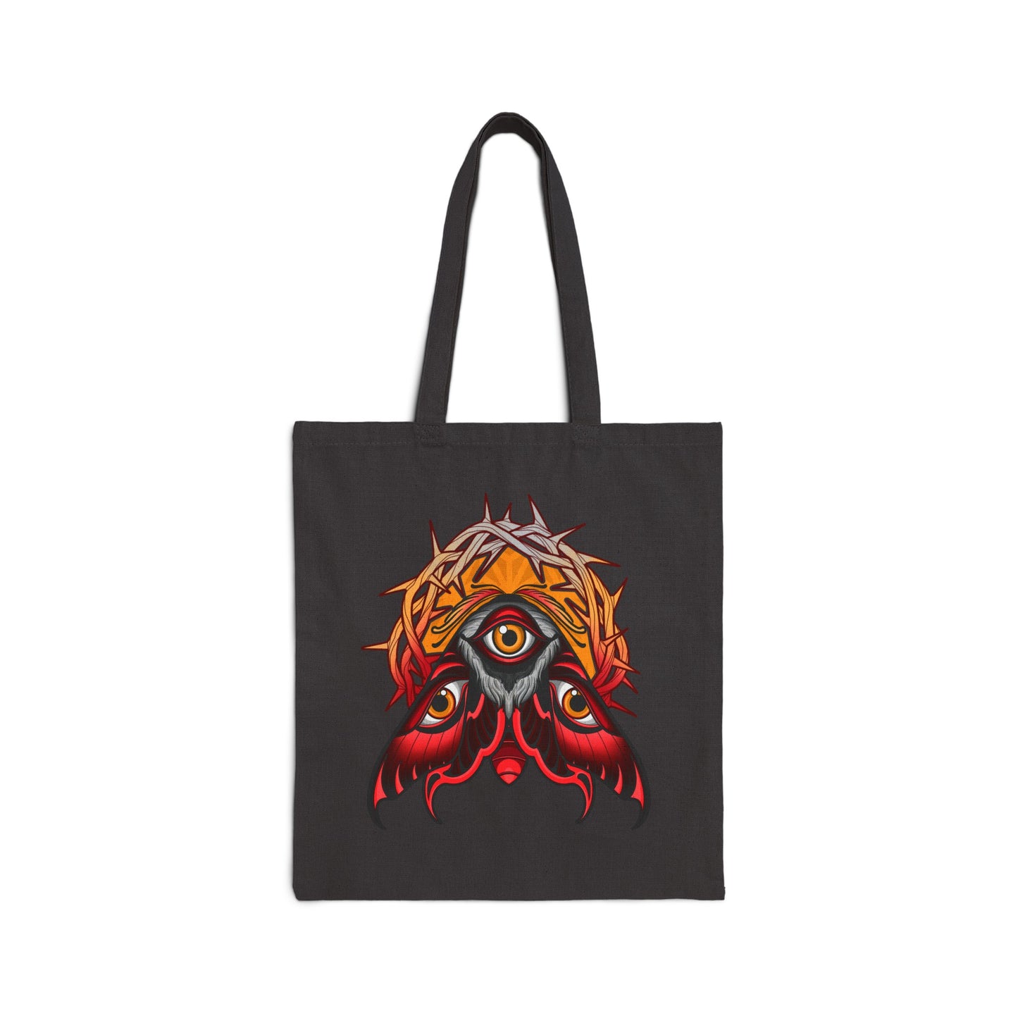 3rd eye moth Cotton Canvas Tote Bag