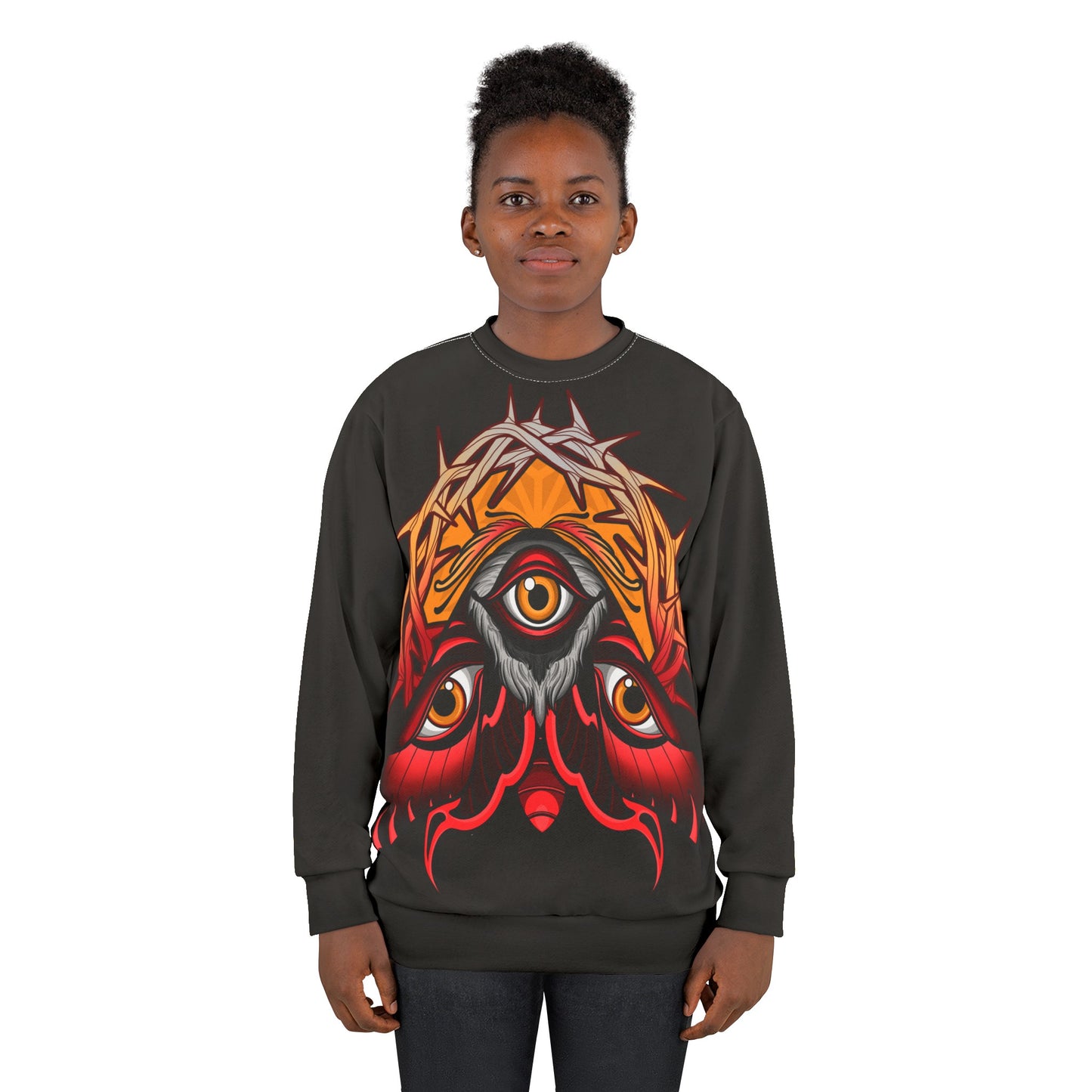 3rd eye moth Unisex Sweatshirt