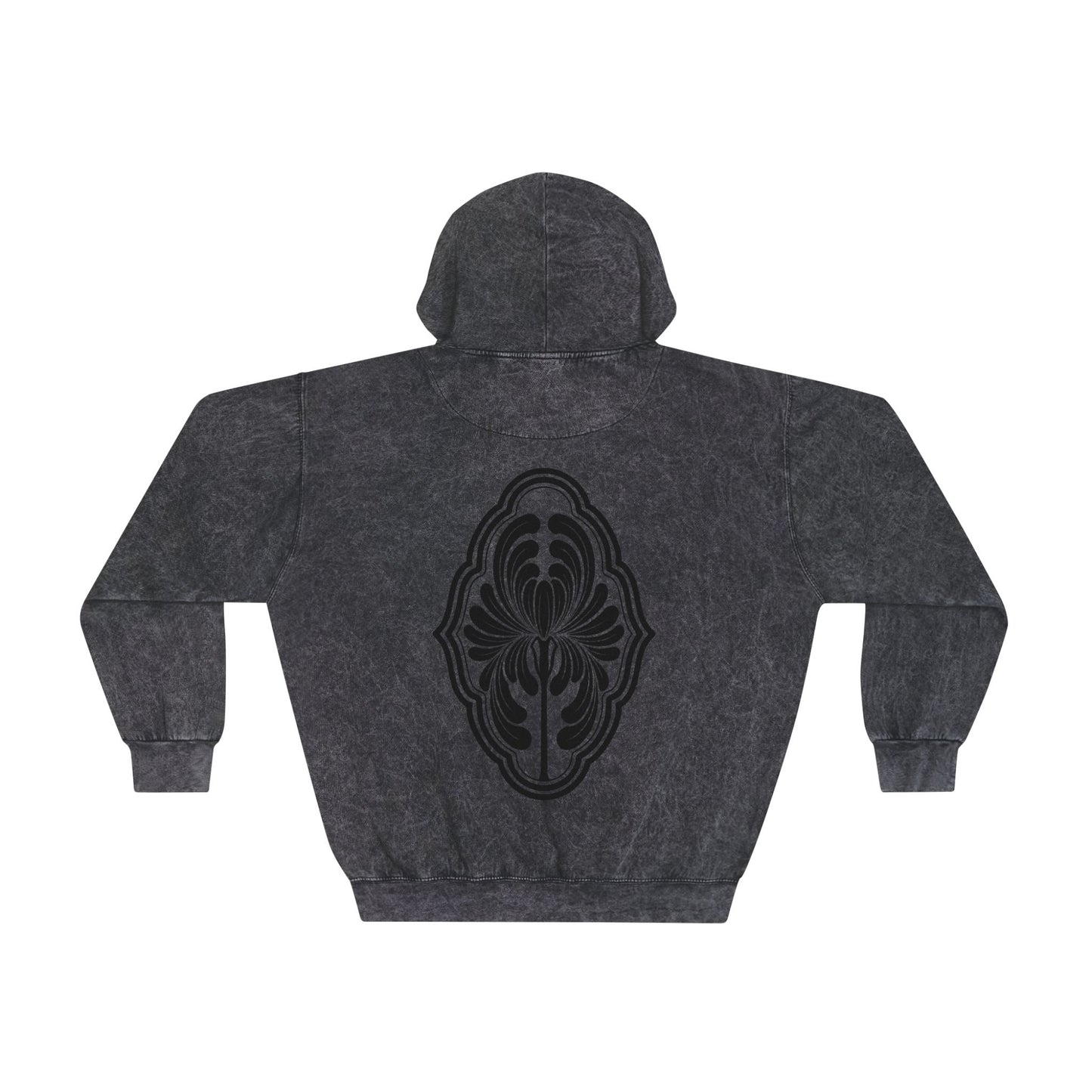 BLVK FLORA Unisex Mineral Wash Hoodie