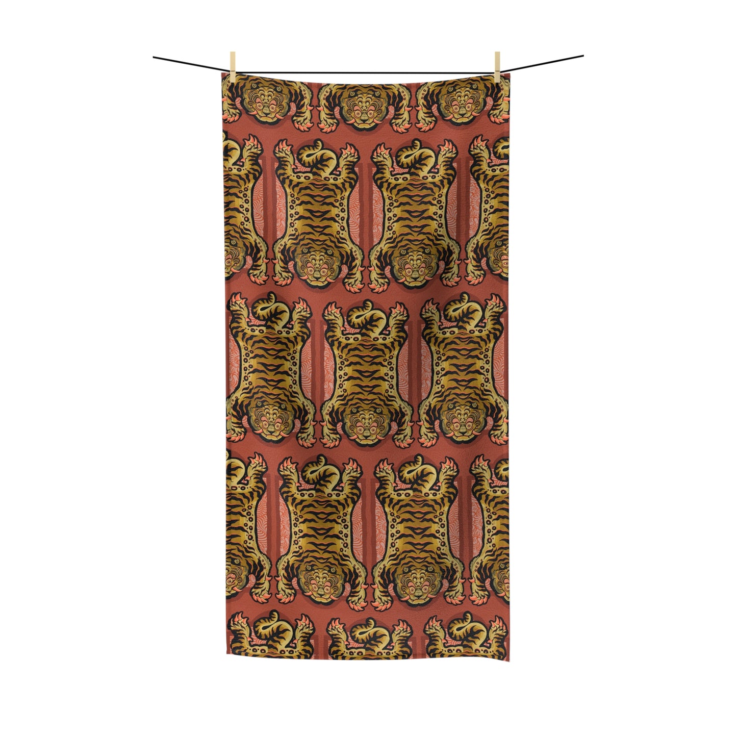Tibetan Tiger Polycotton Towel