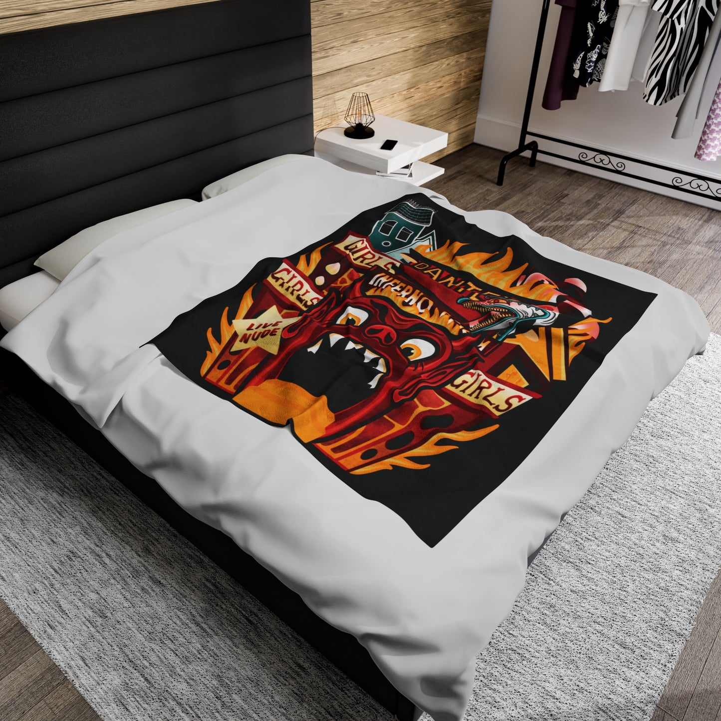 Dantes inferno Velveteen Plush Blanket