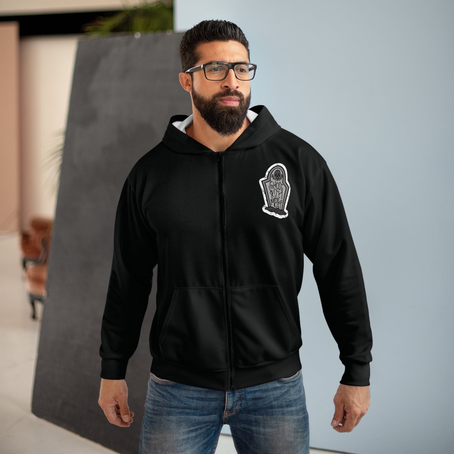 Unisex ghost with the most hoodie