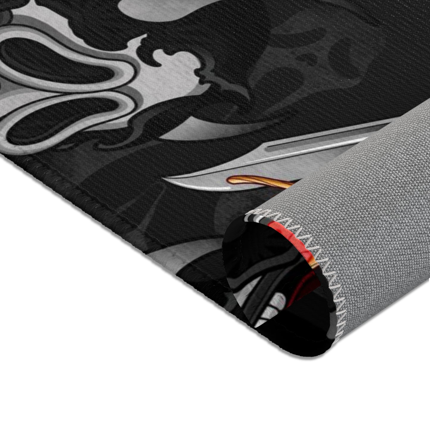 Ghostface Oni Area Rugs