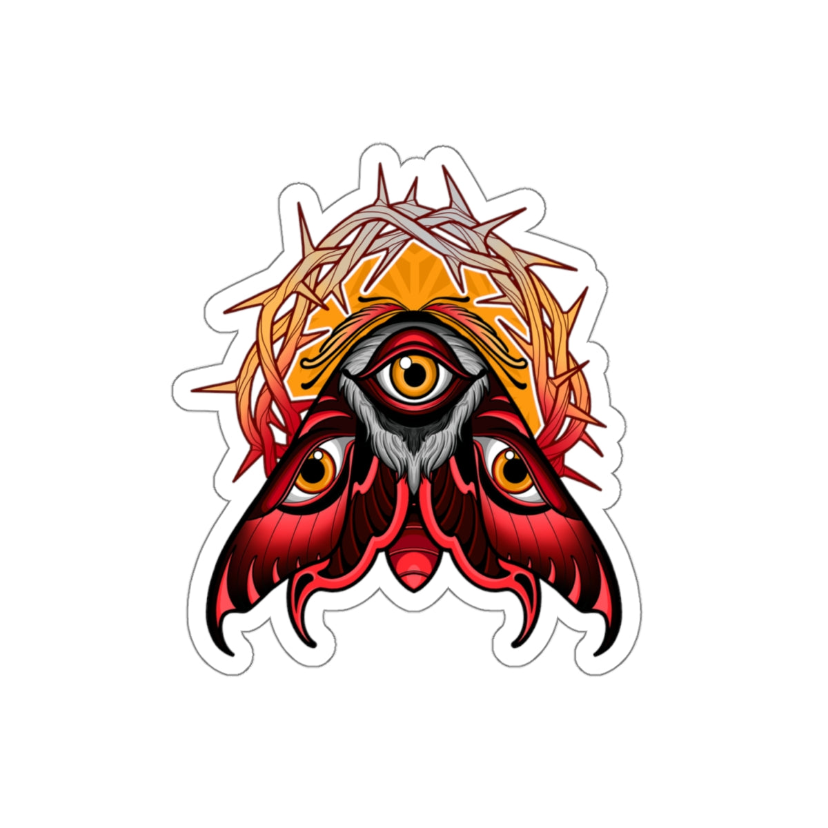 3rd eye Kiss-Cut Stickers