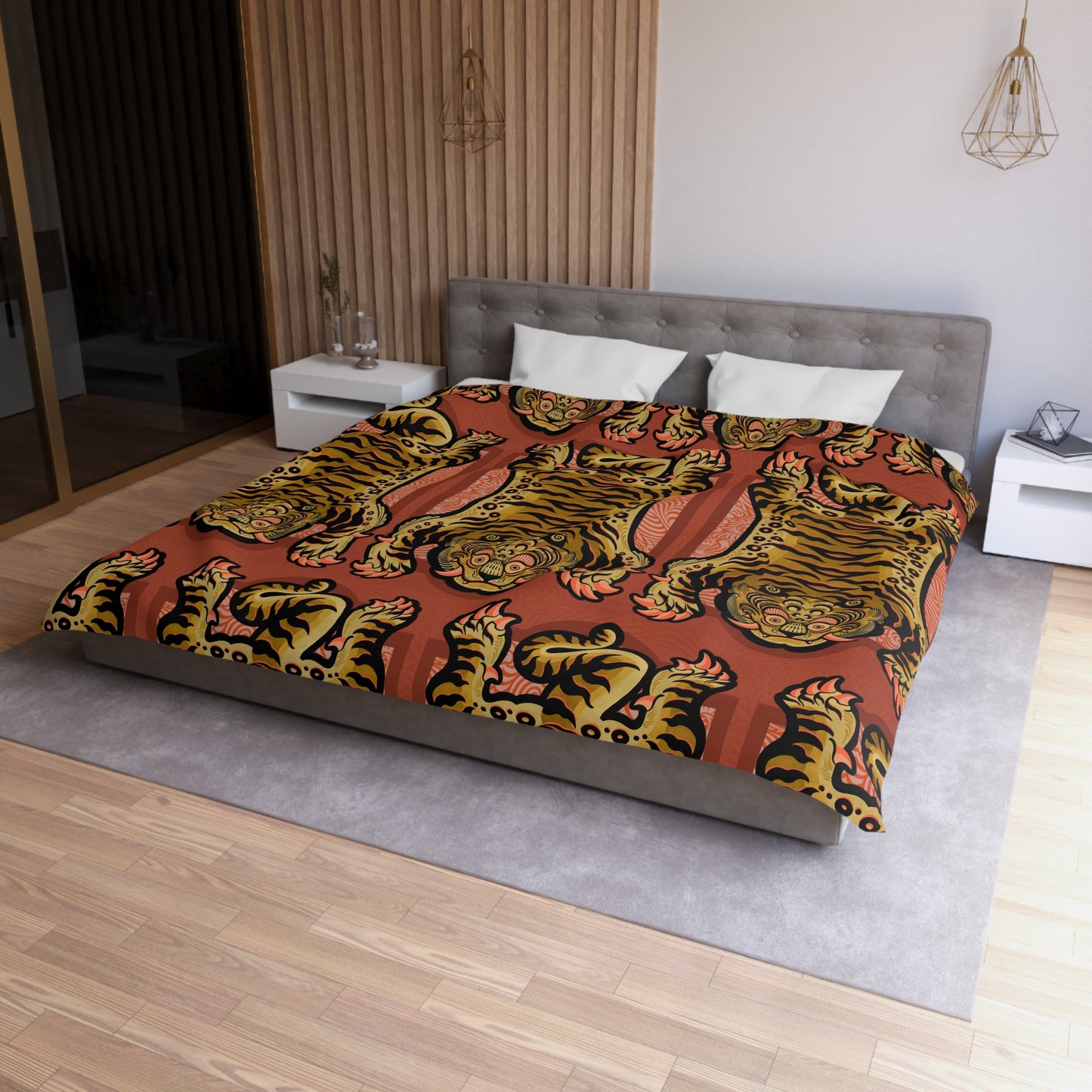Tibetan Tiger Microfiber Duvet Cover