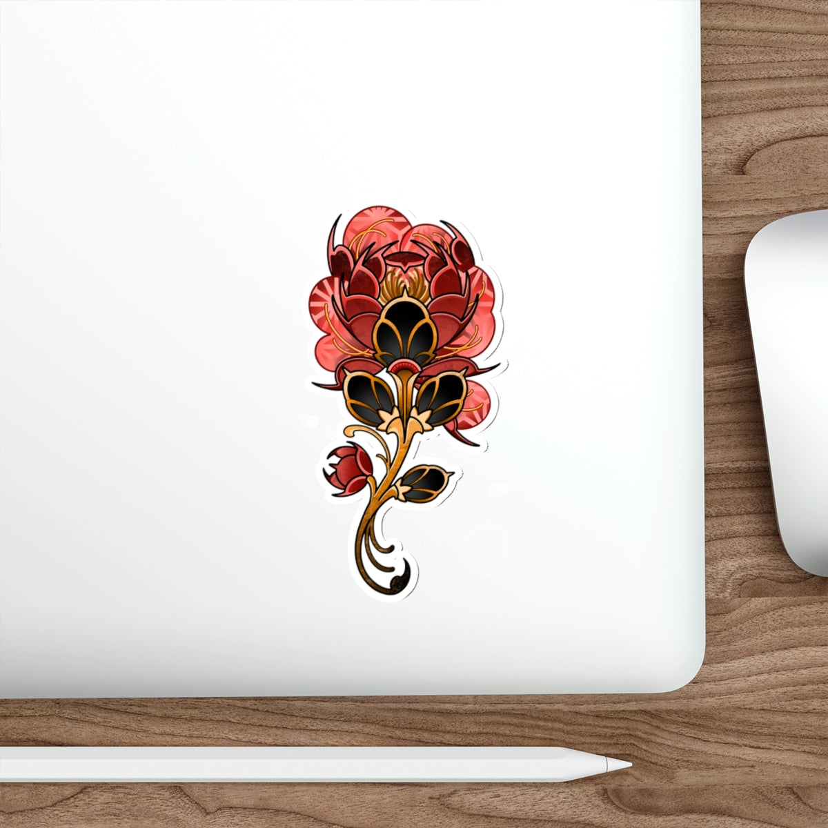 Peony Die-Cut Stickers
