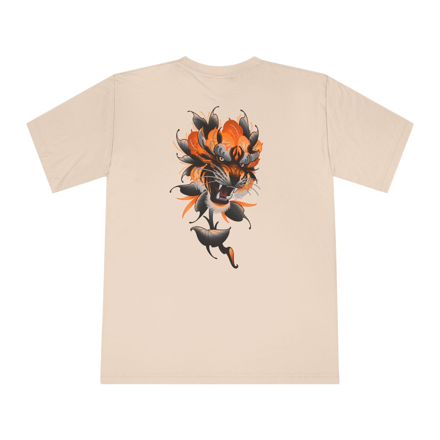 Peony Tiger Unisex Classic Crewneck T-Shirt
