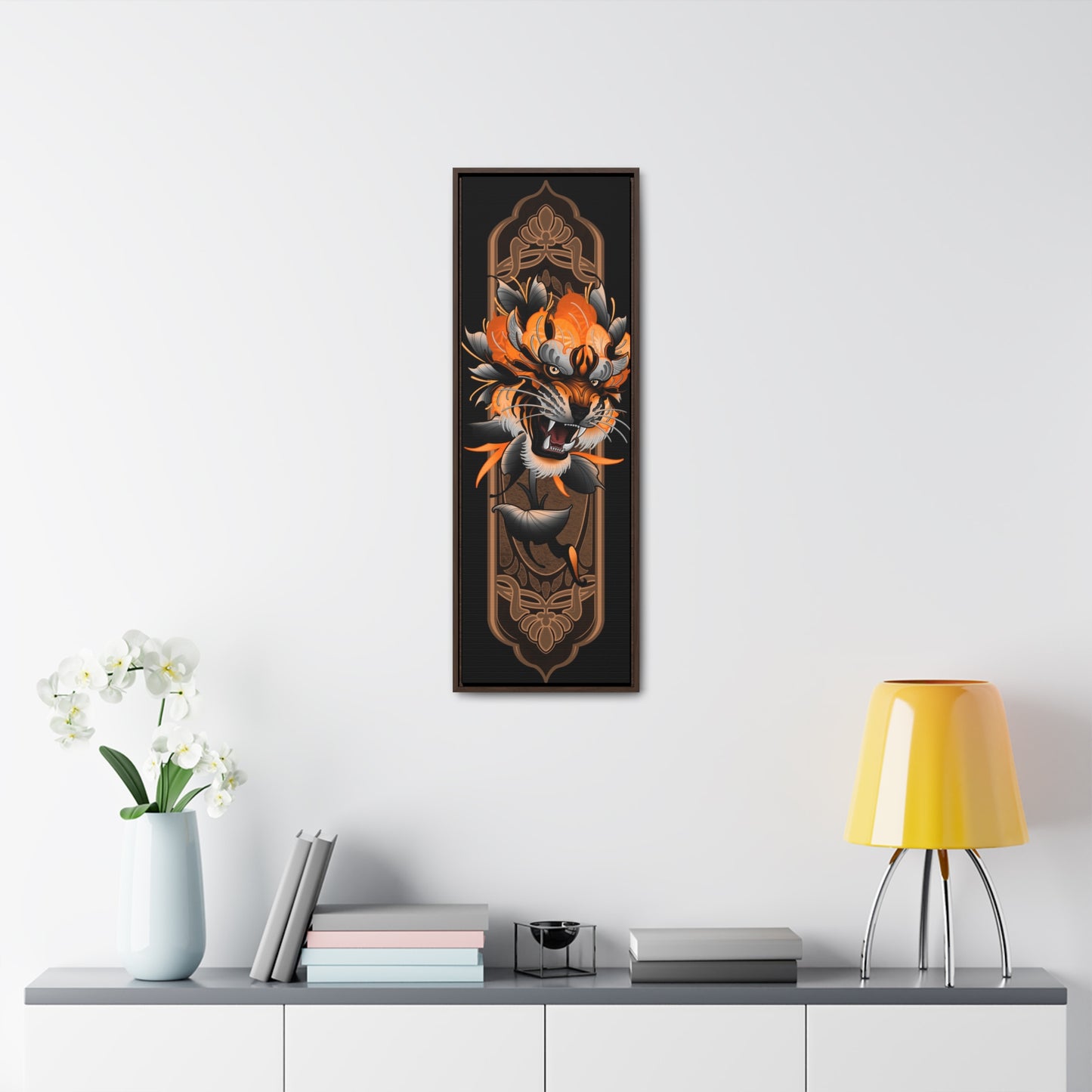 Tiger peony Gallery Canvas Wraps, Vertical Frame
