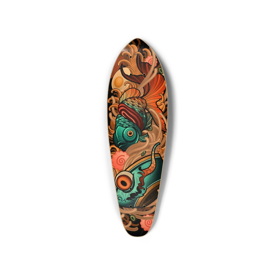 Death by Ramen mini natural wood