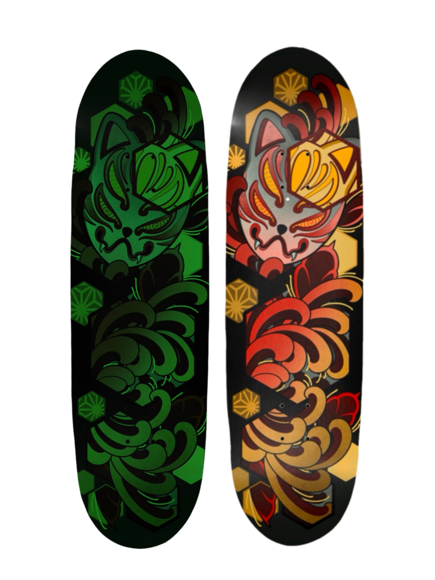 Glow in the dark kitsune