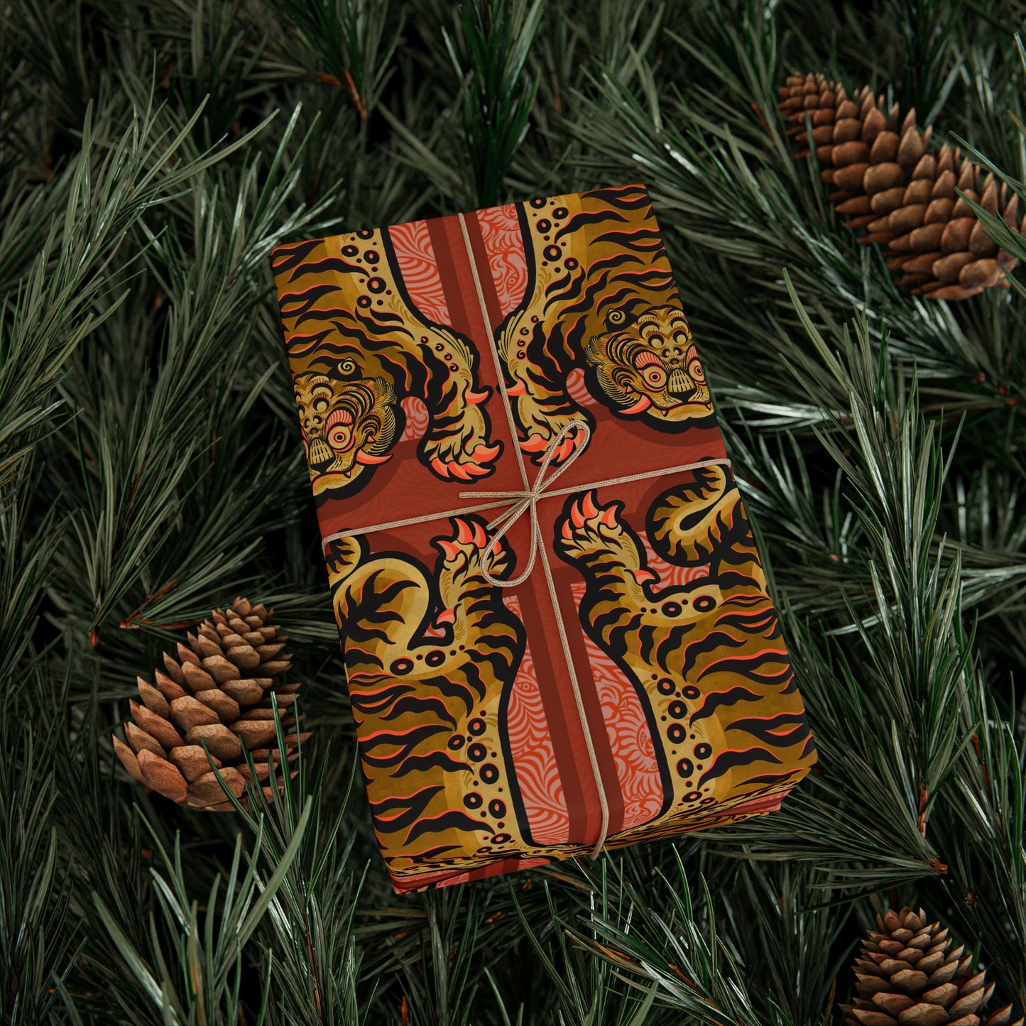 Full body Tiger Wrapping Paper