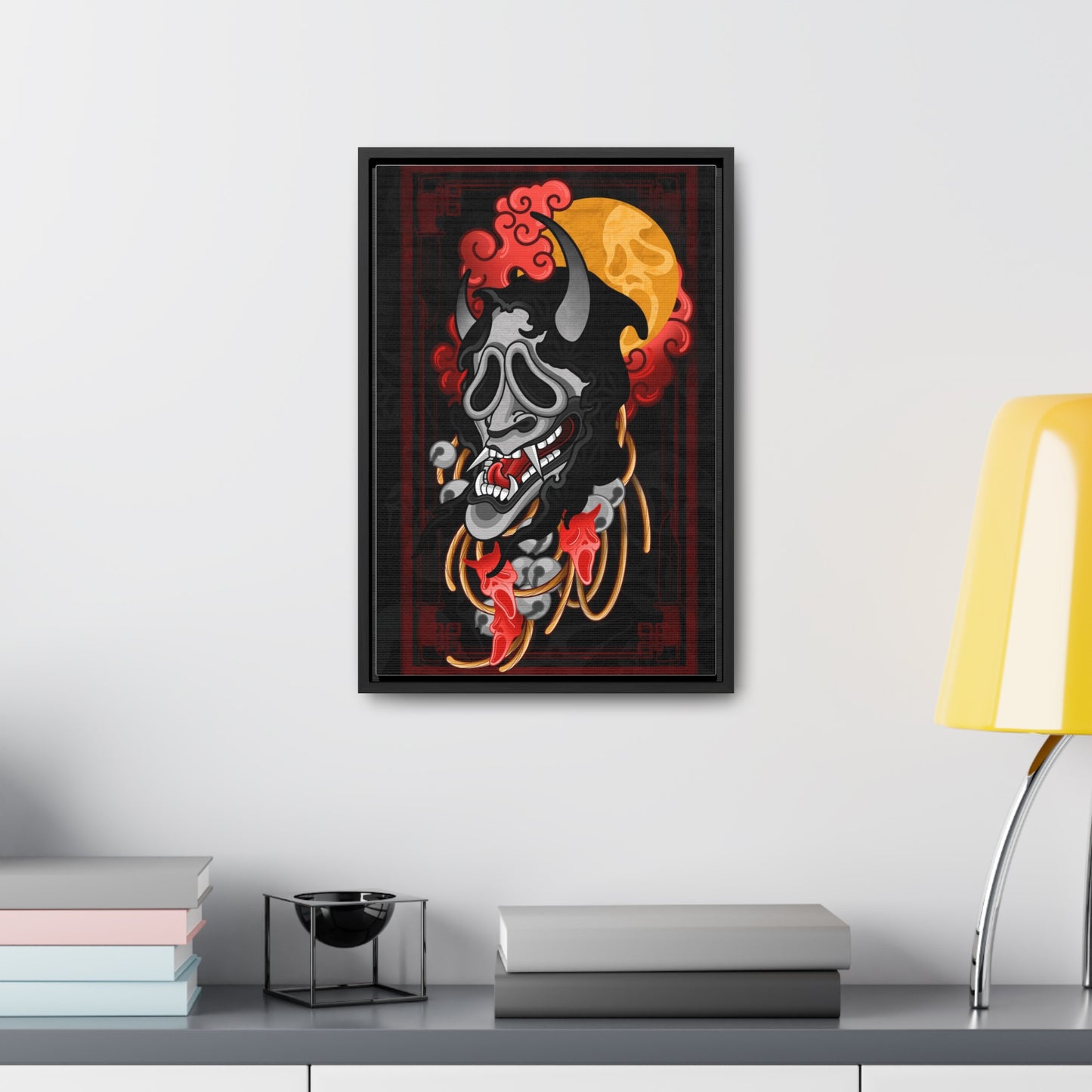 Ghost face small Gallery Canvas Wraps, Vertical Frame