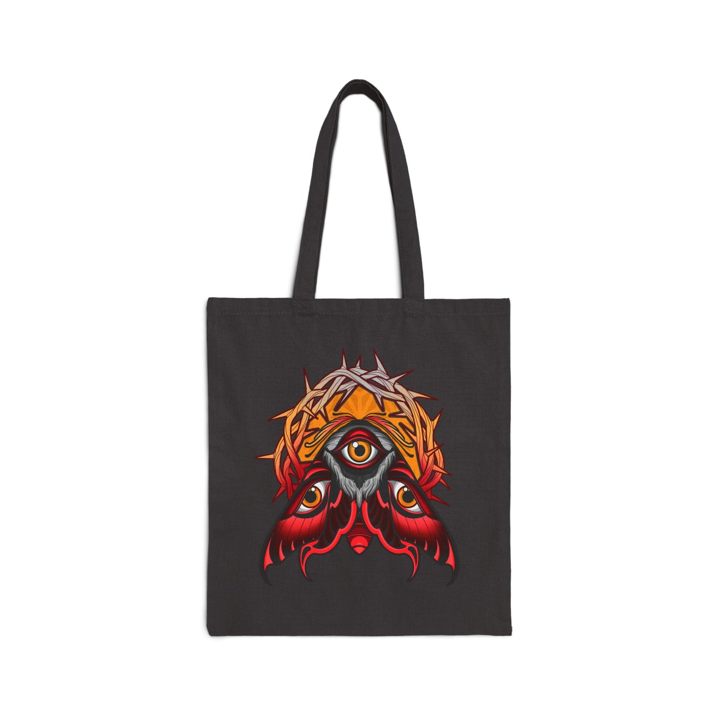 3rd eye moth Cotton Canvas Tote Bag