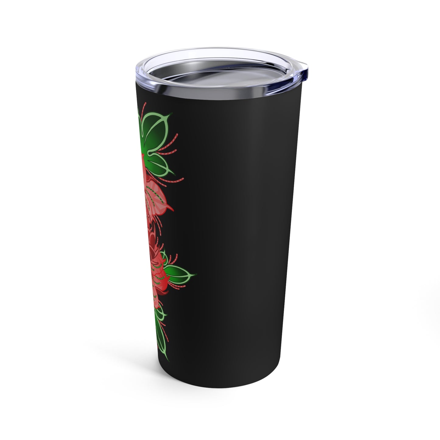 Candy Cane Peony Tumbler 20oz