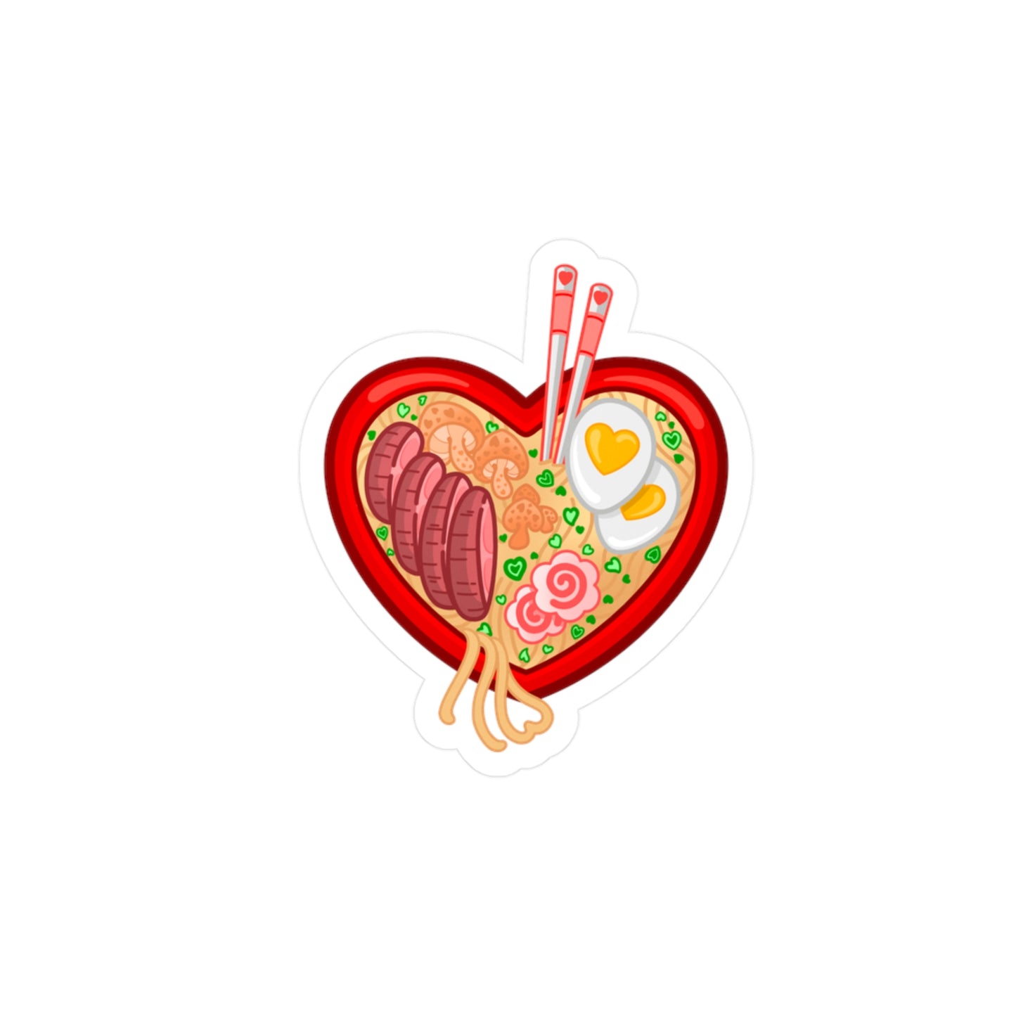 Raman-tic Kiss-Cut Vinyl Decal