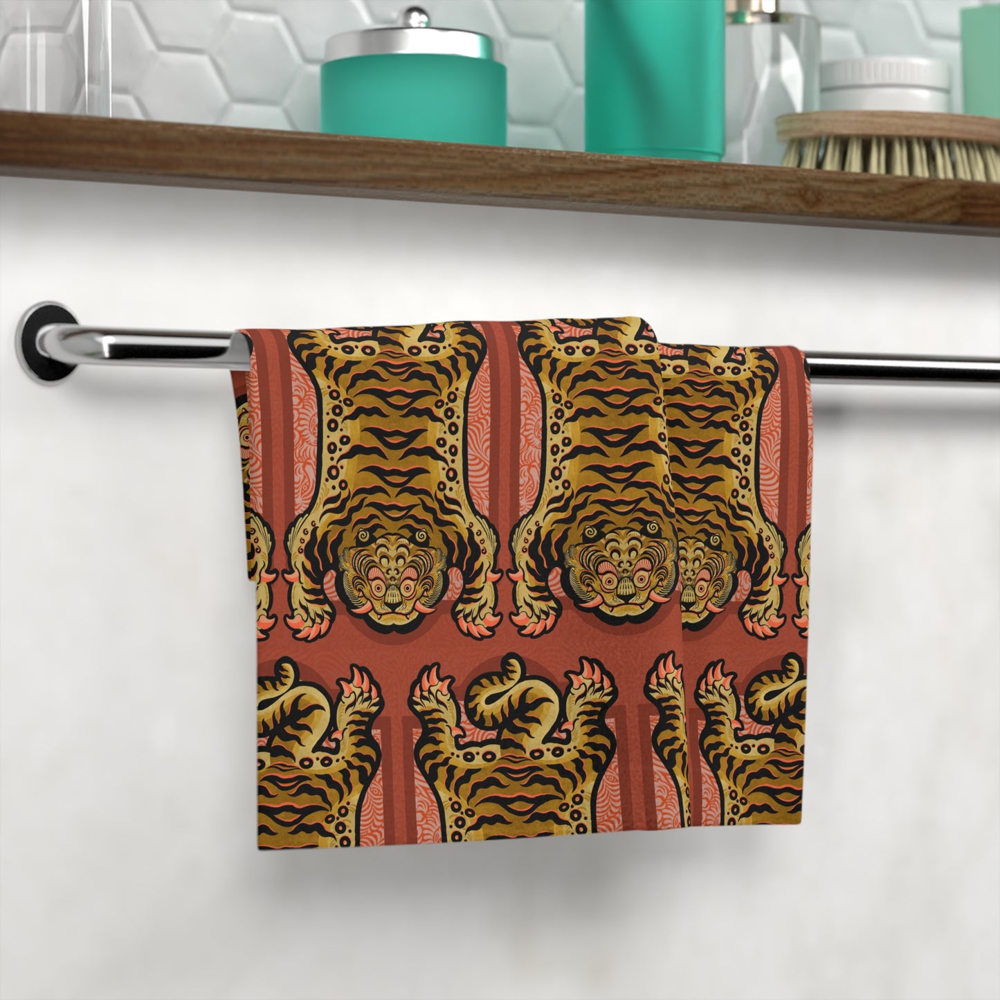 Tibetan Tiger Face Towel