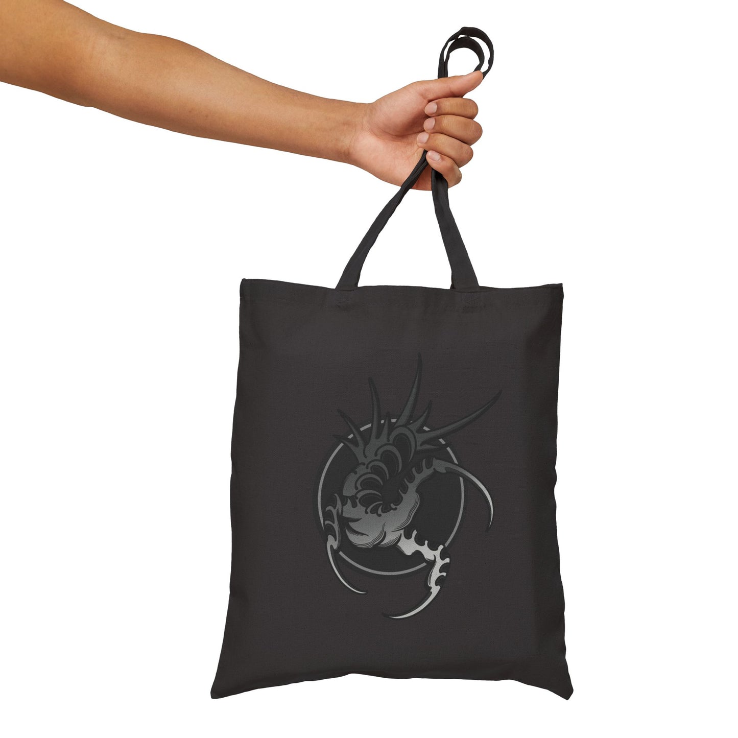 Black Talon Cotton Canvas Tote Bag