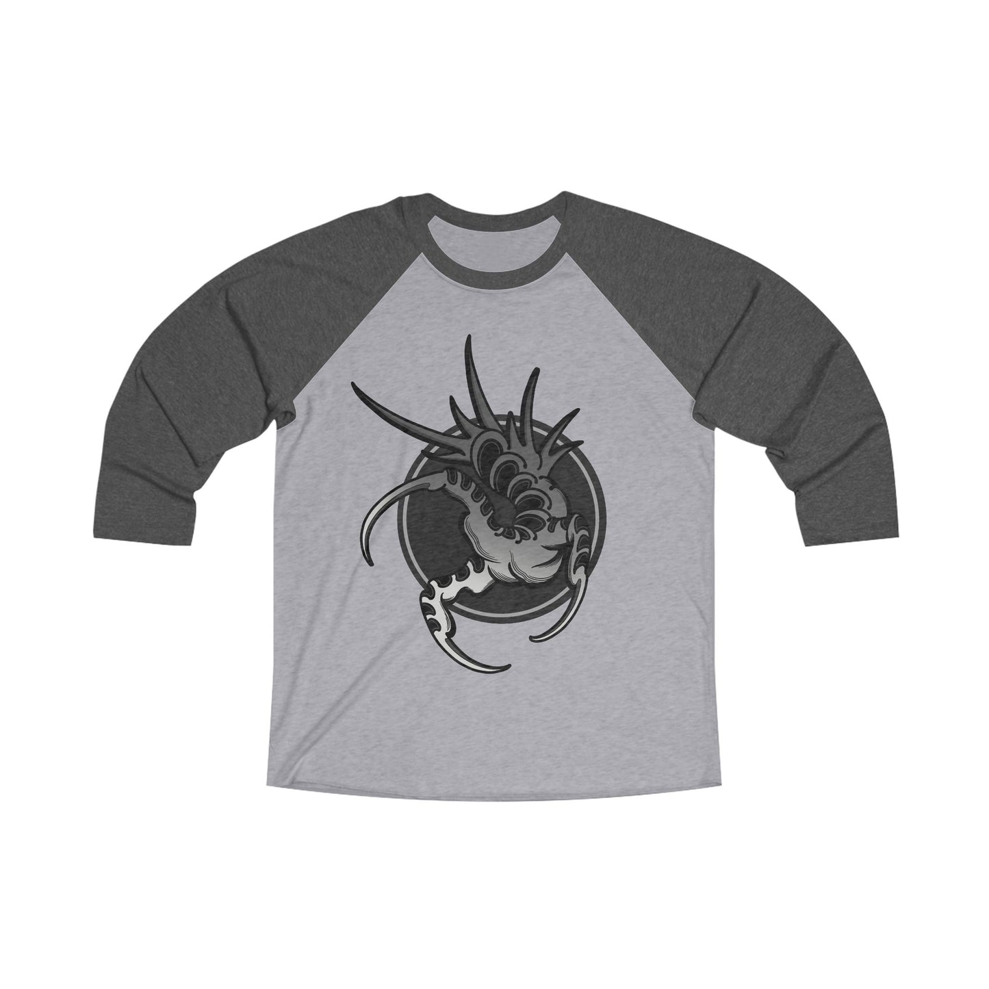 Black Talon Unisex Tri-Blend 3\4 Raglan Tee