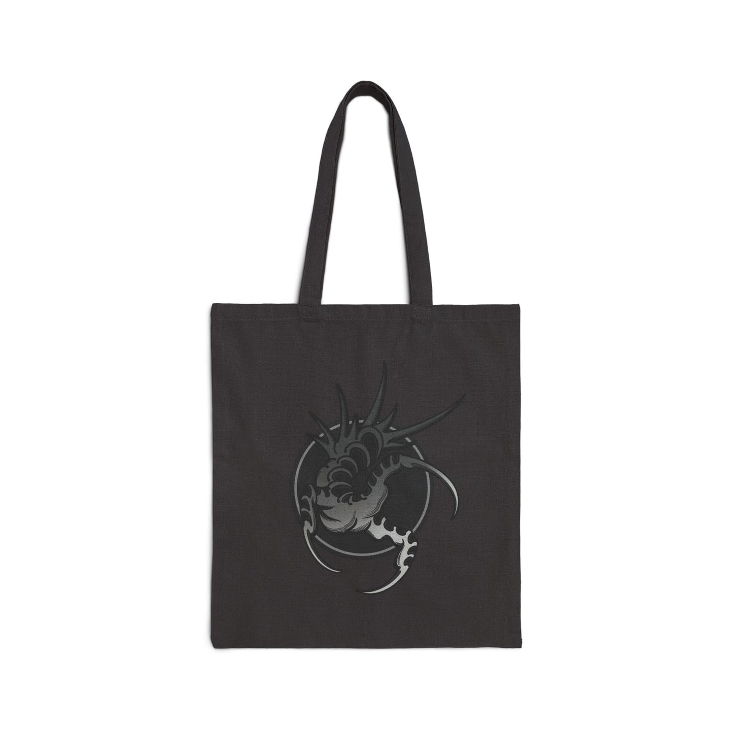 Black Talon Cotton Canvas Tote Bag