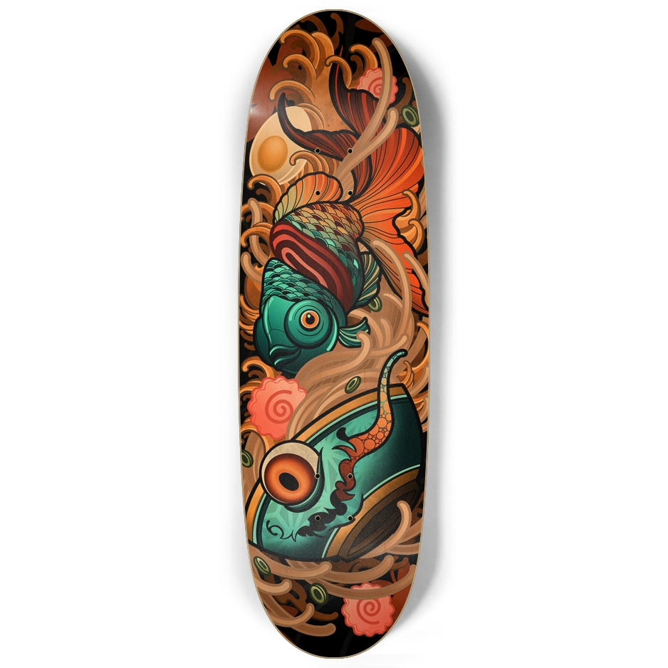 Death by ramen (natural wood)