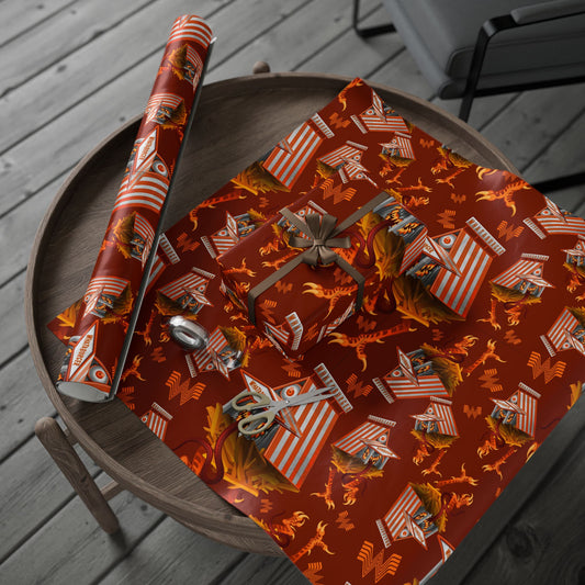 Whataburger Baba Yaga Christmas Wrapping Paper