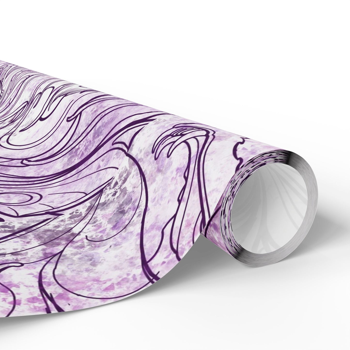 Neotraditional Stencil Christmas Wrapping Papers