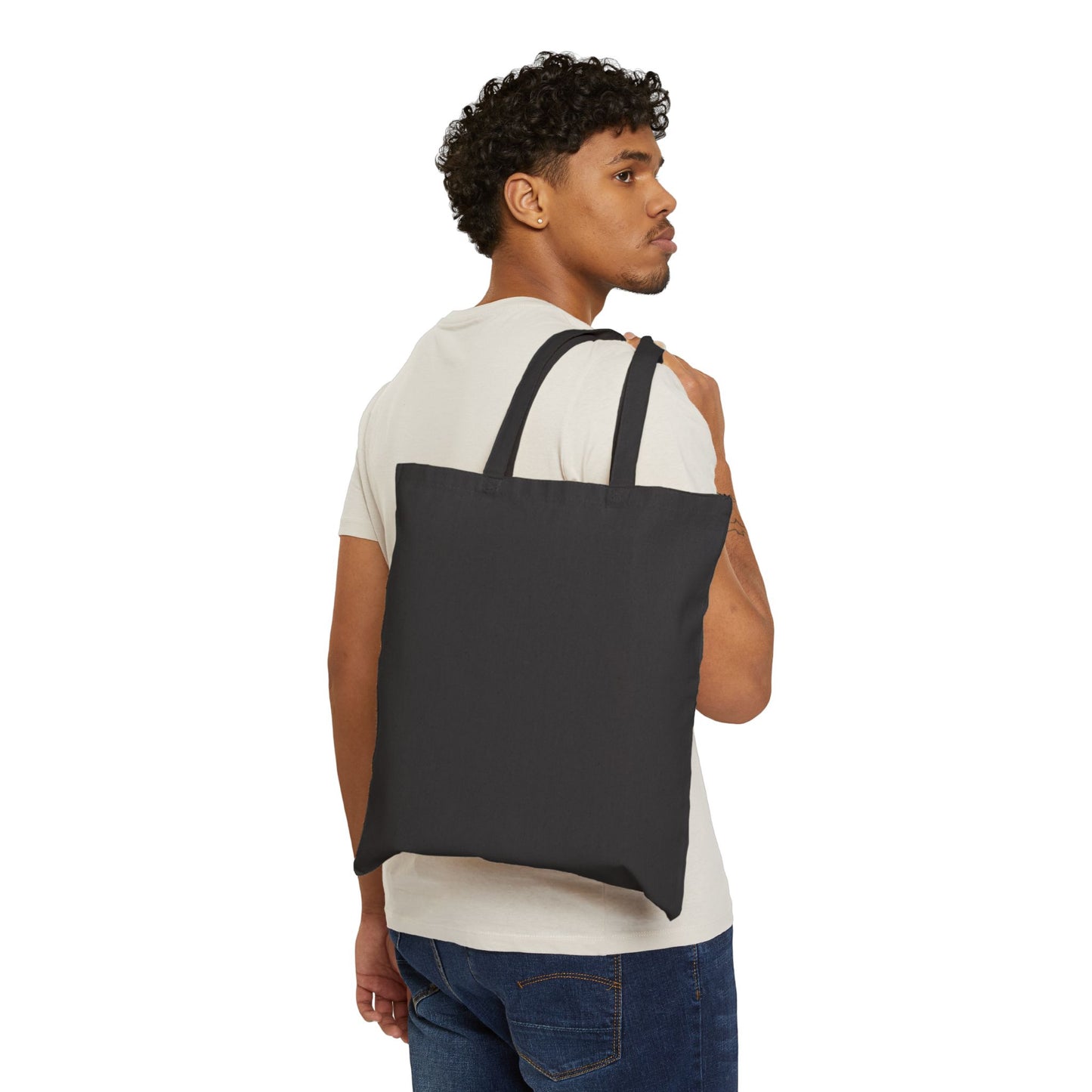 Black Flora Logo Tote