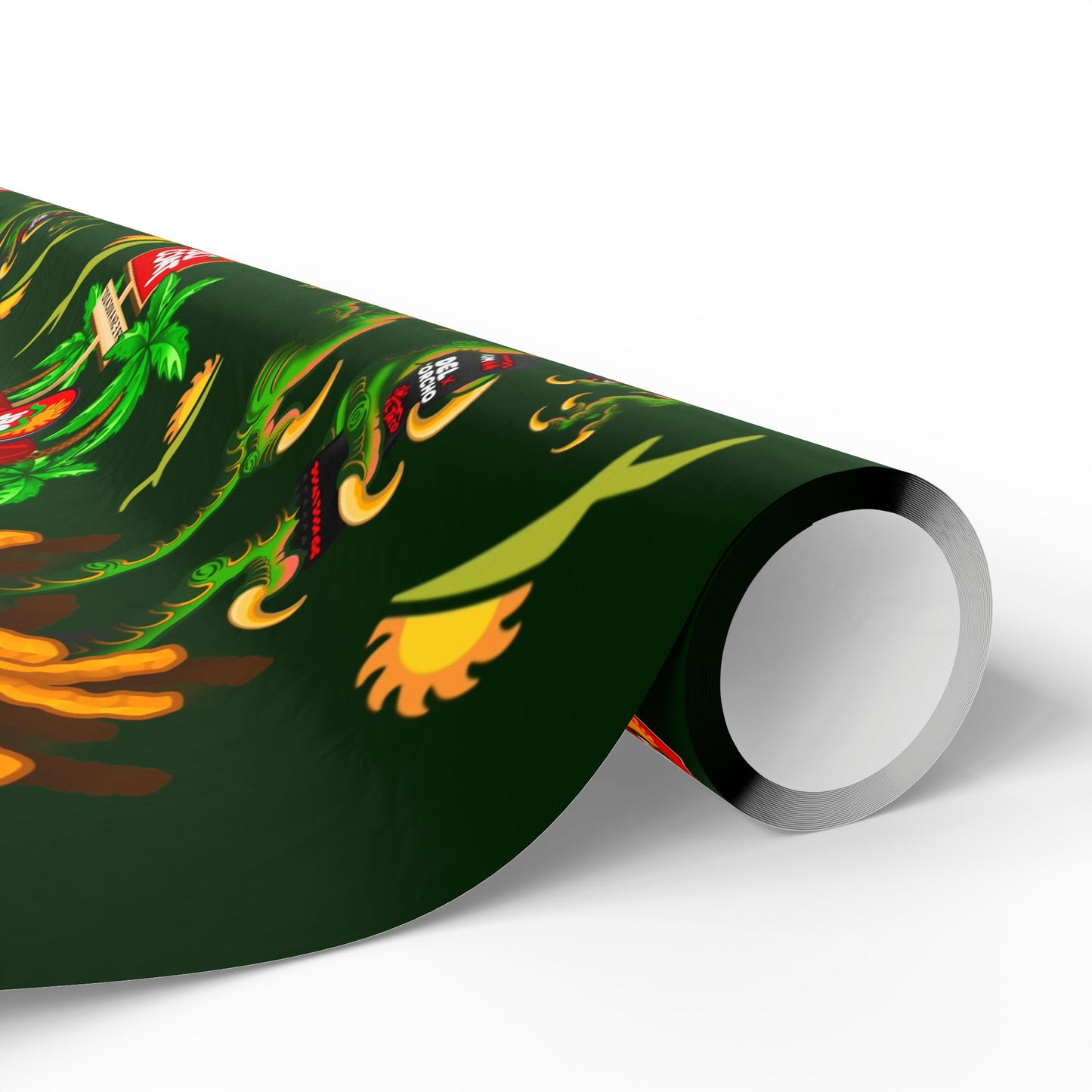 Del Taco Baba Yaga Christmas Wrapping Paper — Tattoo Art by Jay Joree