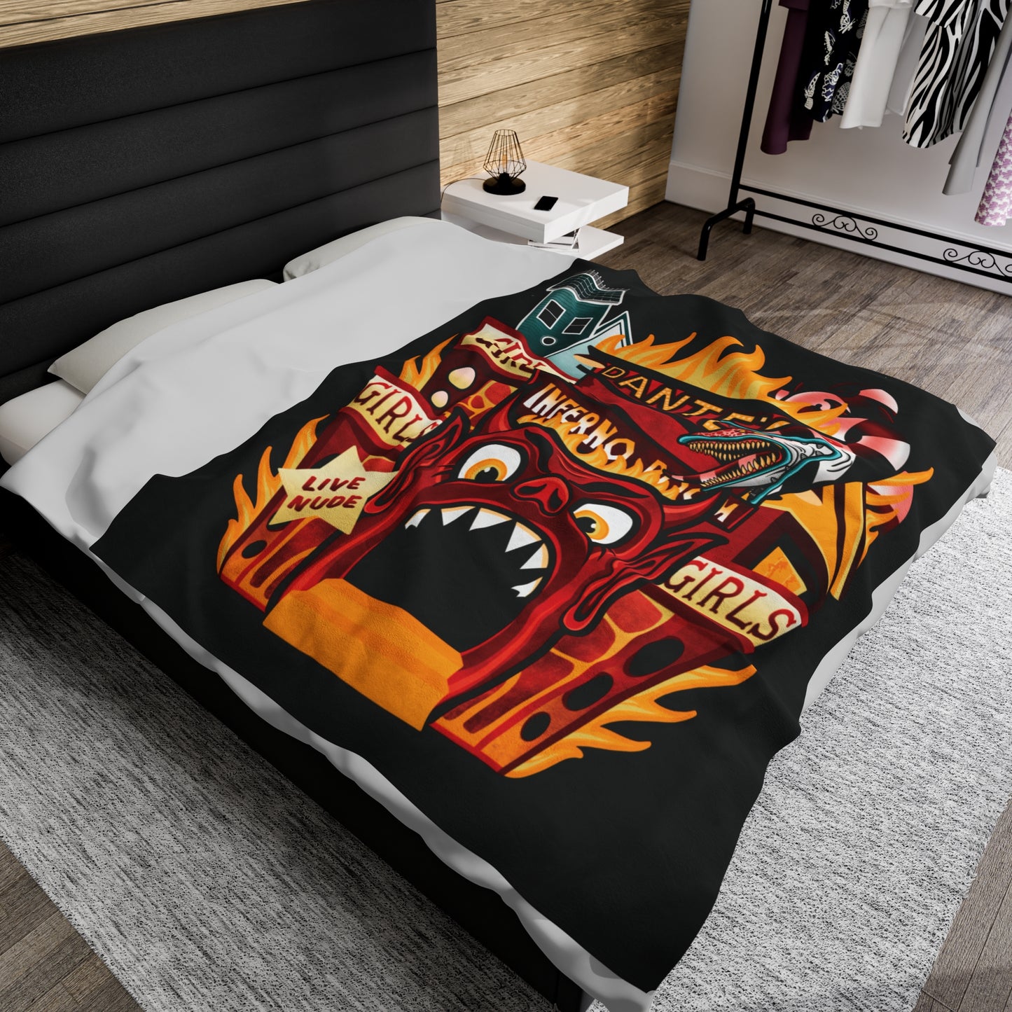 Dantes inferno Velveteen Plush Blanket