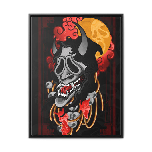 Ghost face small Gallery Canvas Wraps, Vertical Frame