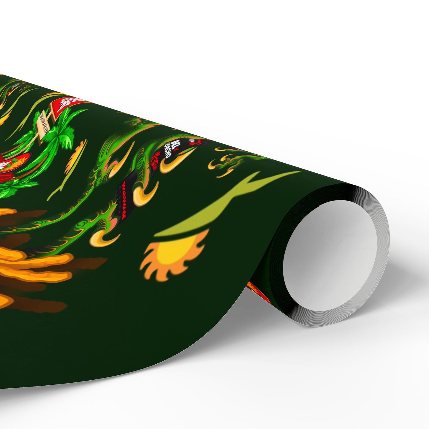 Del Taco Baba Yaga Christmas Wrapping Paper — Tattoo Art by Jay Joree