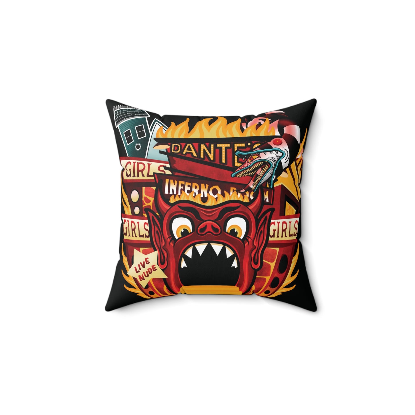 Dante’s inferno Spun Polyester Square Pillow