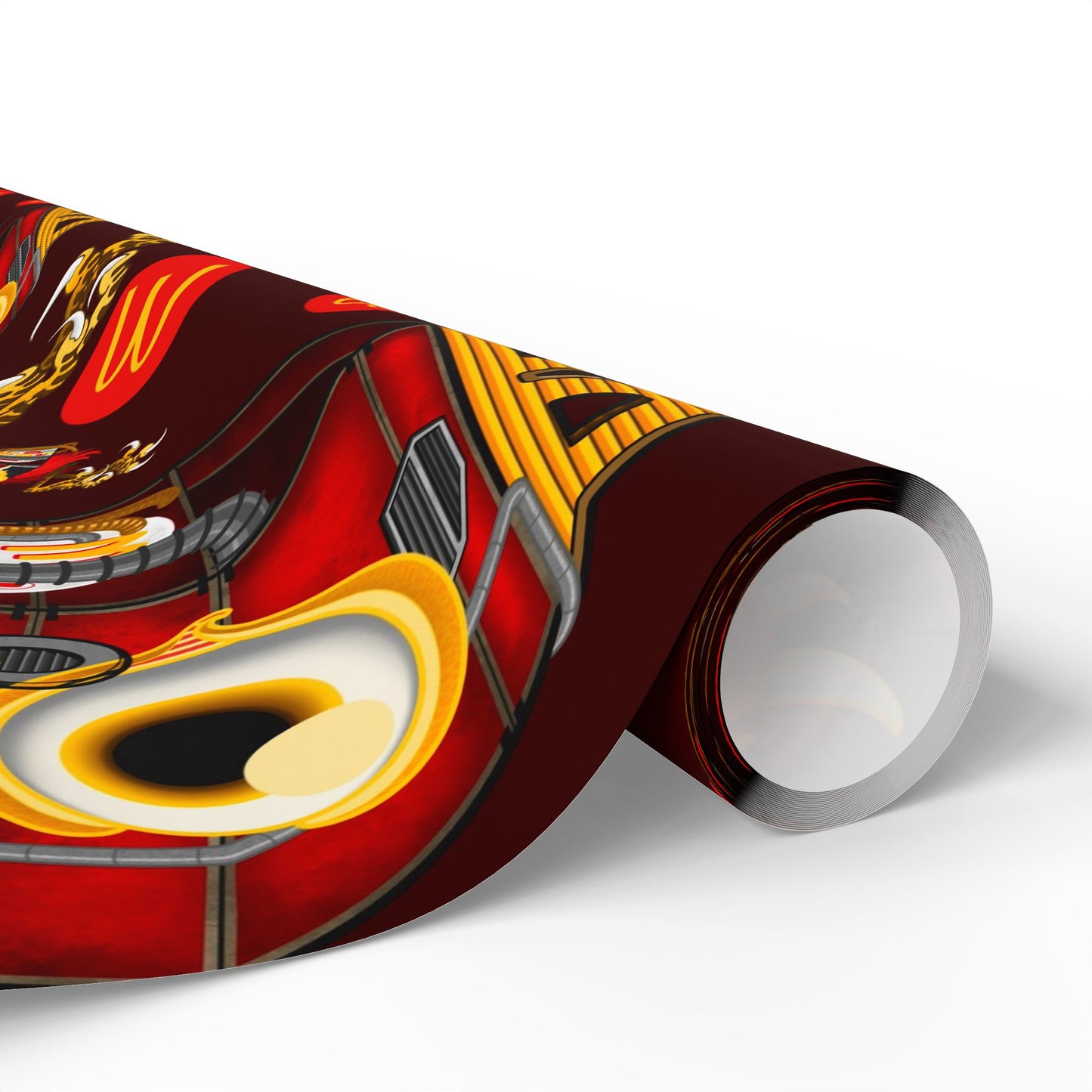 Baba Yaga Christmas Wrapping Paper — McDonald’s Tattoo Art by Jay Joree