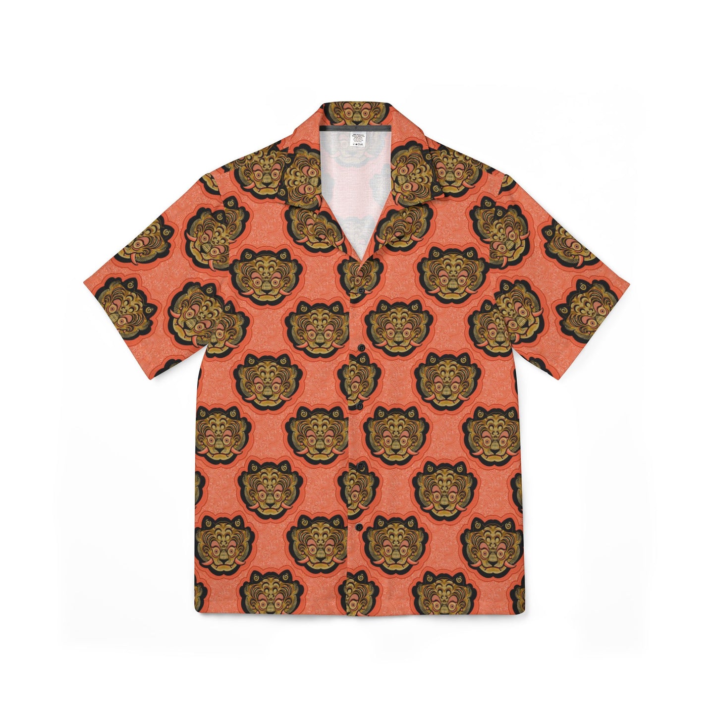 Tibetan Tiger Hawaiian Camp Shirt