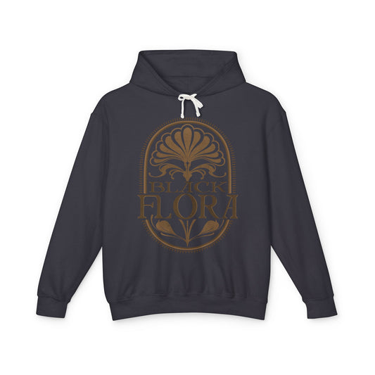 Black Flora Comfort Colors Hoodie