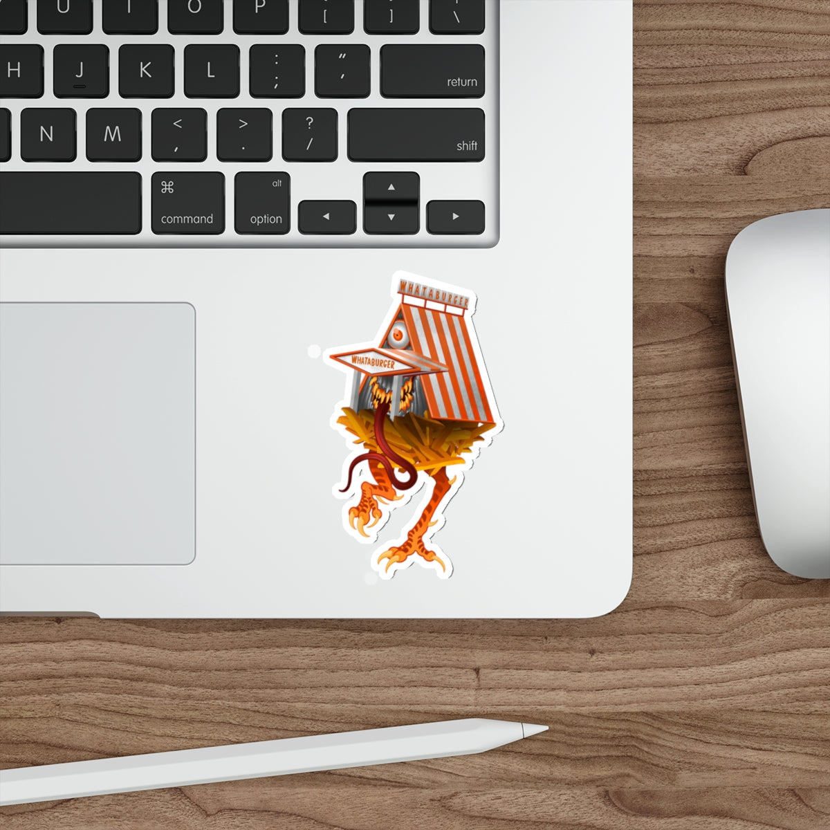Texas A-Frame Whataburger Baba Yaga Die Cut Sticker