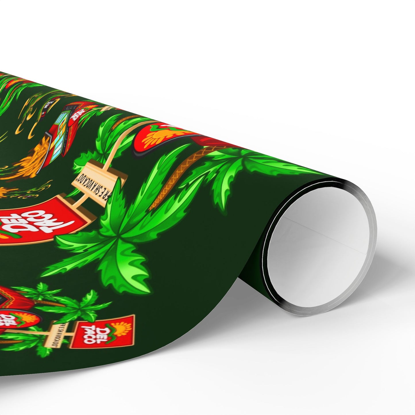 Del Taco Baba Yaga Christmas Wrapping Paper — Tattoo Art by Jay Joree