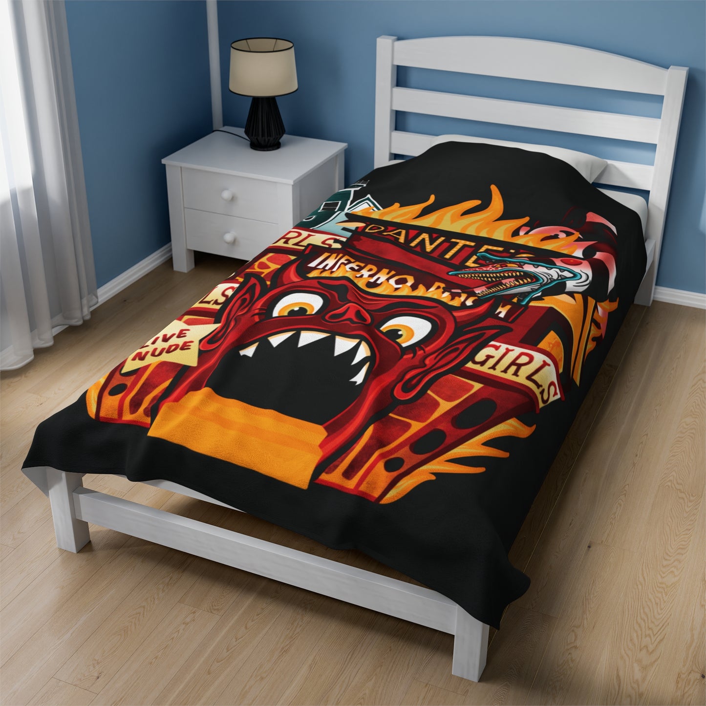 Dantes inferno Velveteen Plush Blanket