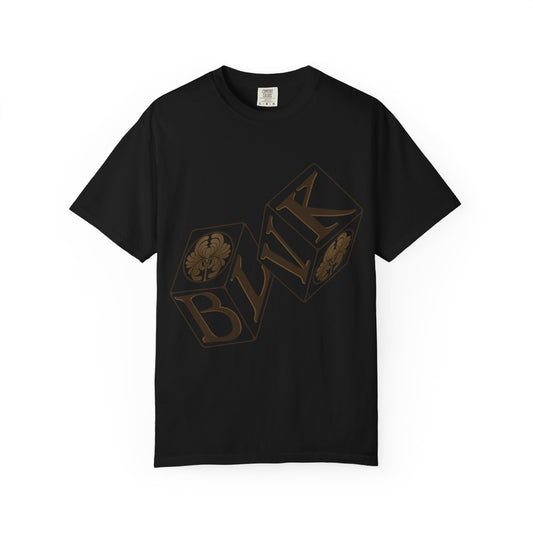 Black Flora Dice Logo Comfort Colors