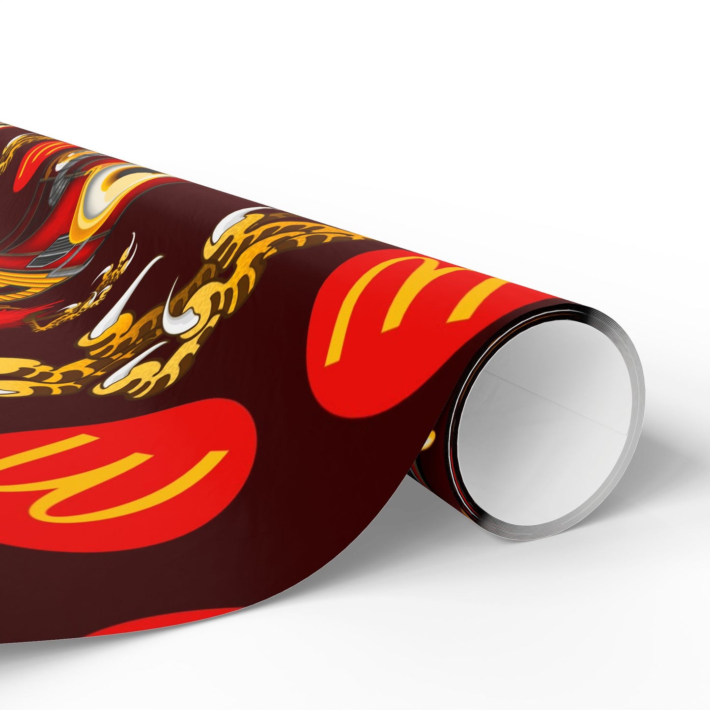 Baba Yaga Christmas Wrapping Paper — McDonald’s Tattoo Art by Jay Joree