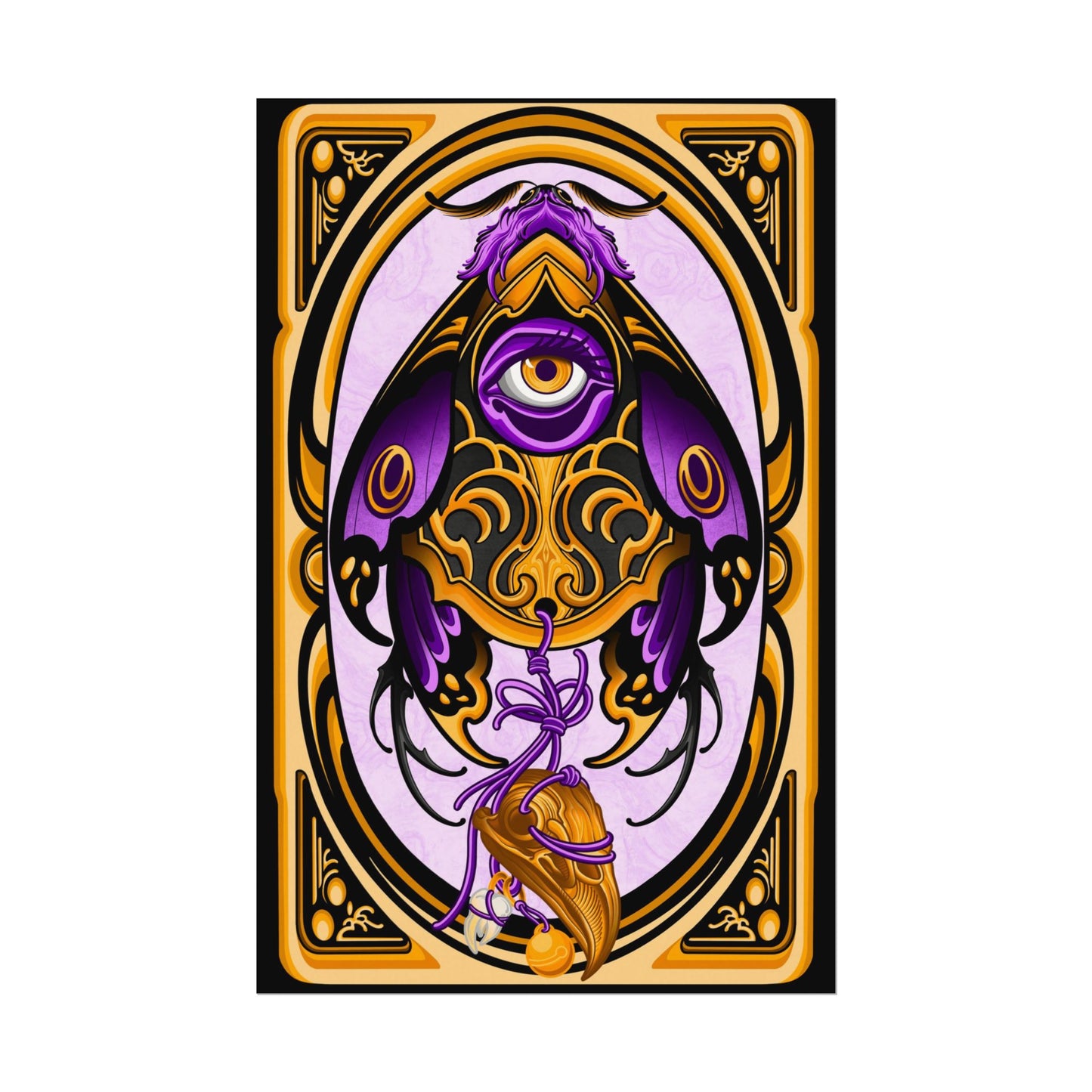 Planchette Moth Watercolor Print