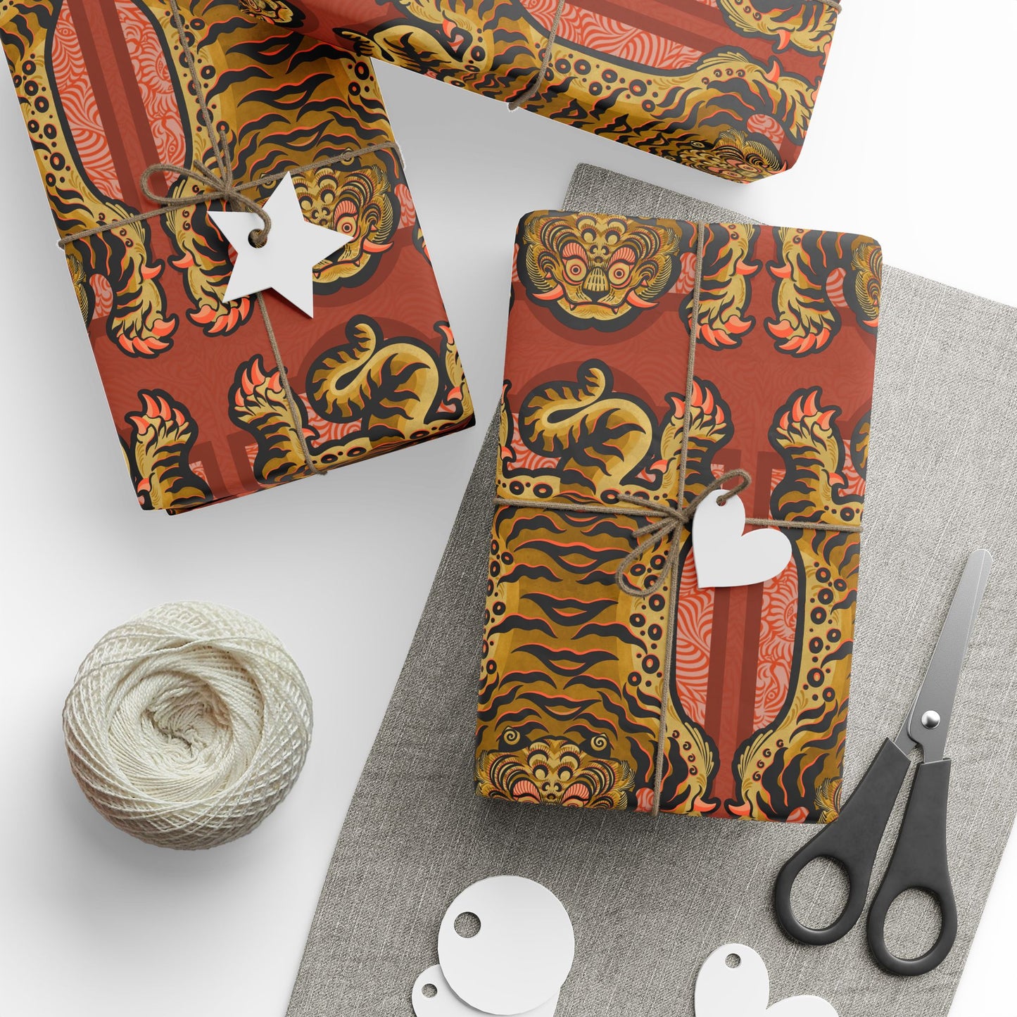 Full body Tiger Wrapping Paper