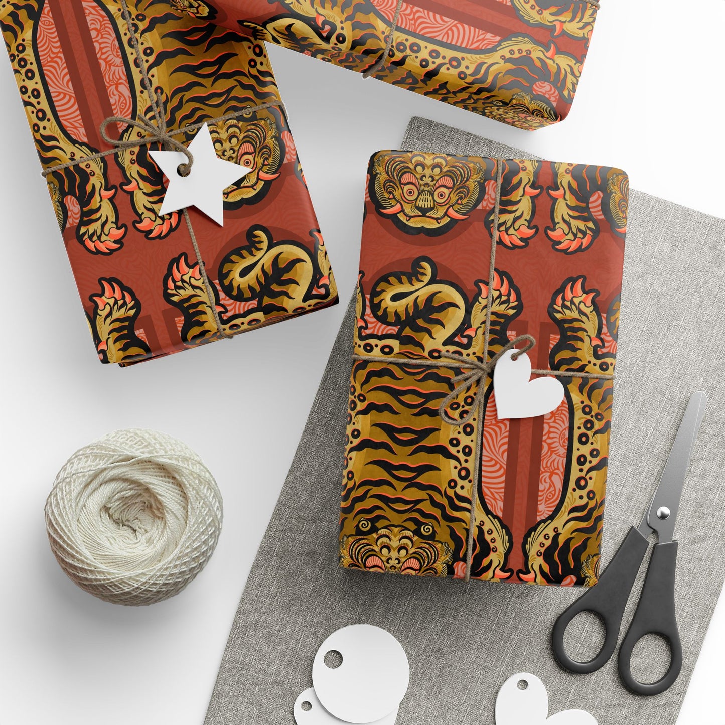 Full body Tiger Wrapping Paper