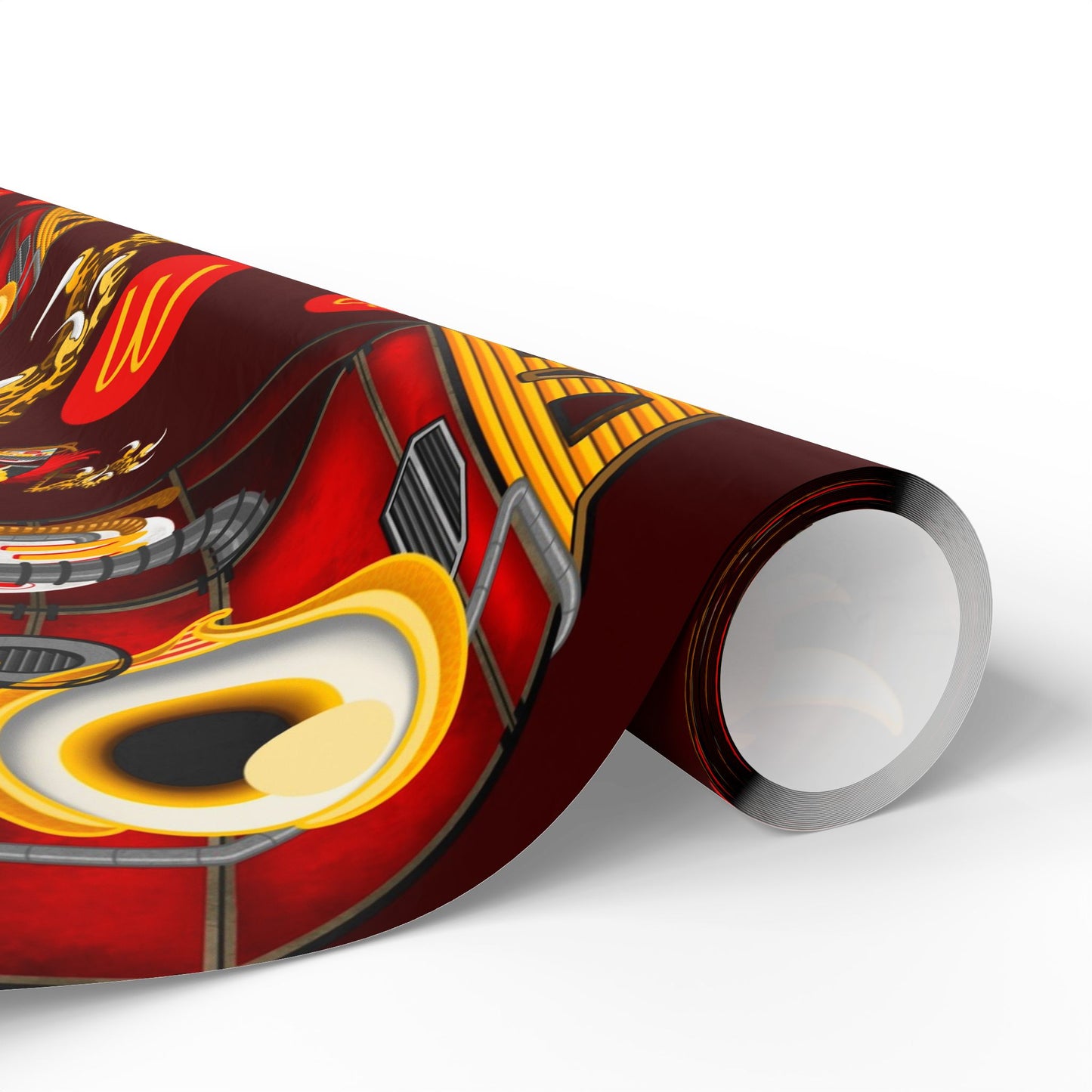 Baba Yaga Christmas Wrapping Paper — McDonald’s Tattoo Art by Jay Joree