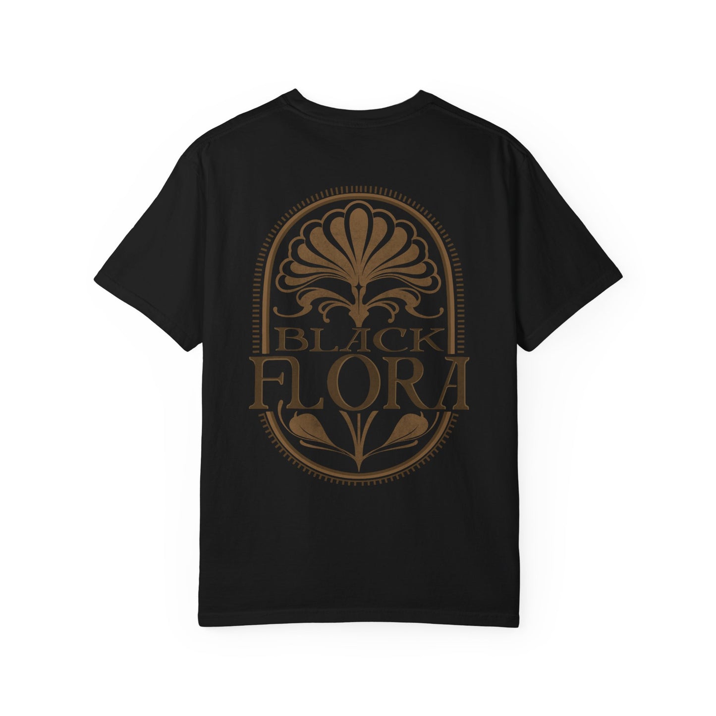Black Flora Comfort Colors Tee