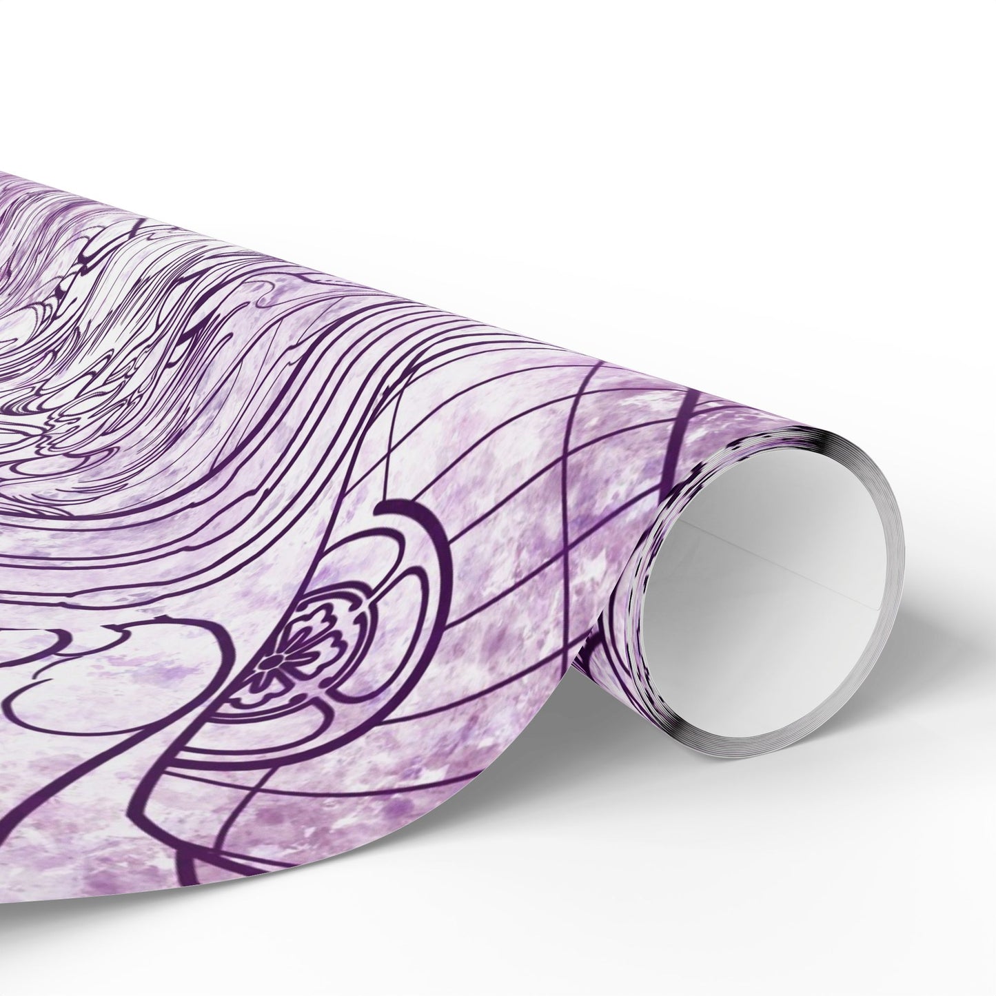 Neotraditional Stencil Christmas Wrapping Papers