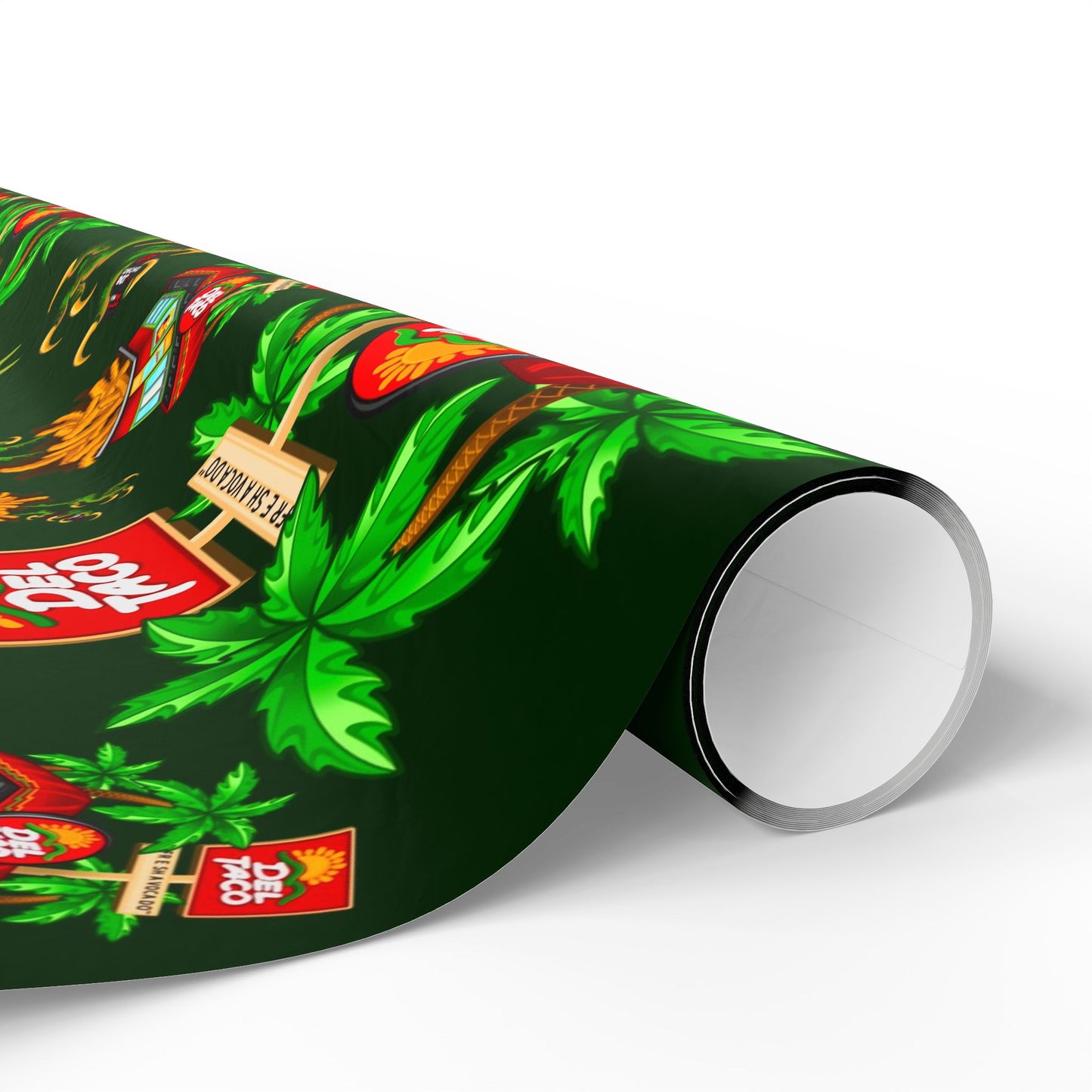 Del Taco Baba Yaga Christmas Wrapping Paper — Tattoo Art by Jay Joree