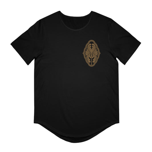 BLVK FLORA Curved Hem Tee