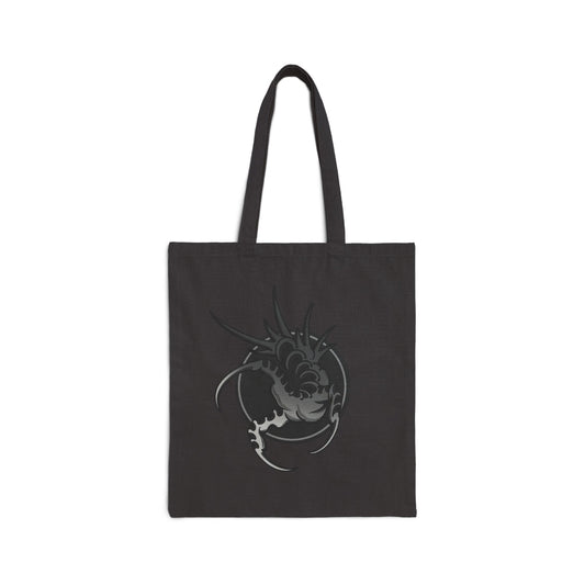 Black Talon Cotton Canvas Tote Bag