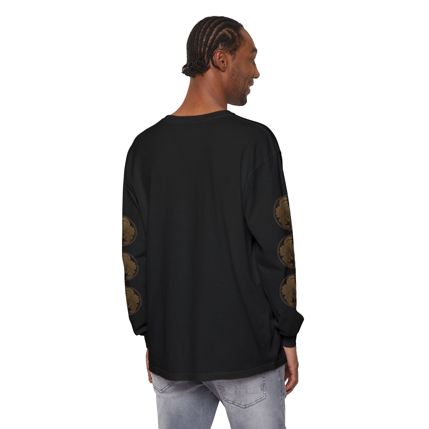 Black Flora Long Sleeve comfort colors